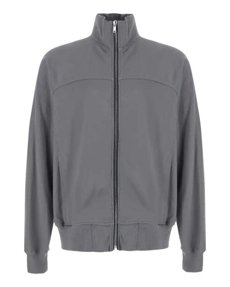 Rick Owens zip-up high-neck sweatshirt - Grau Grau