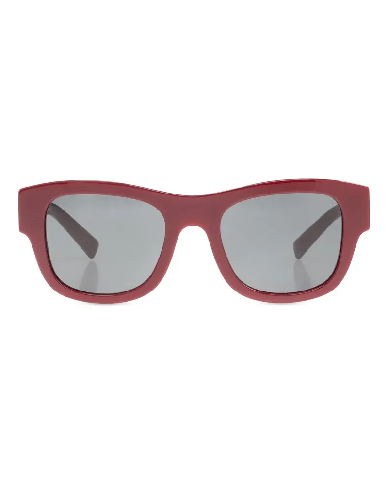 Dolce & Gabbana Sonnenbrille mit Logo-Schild - Rot Rot