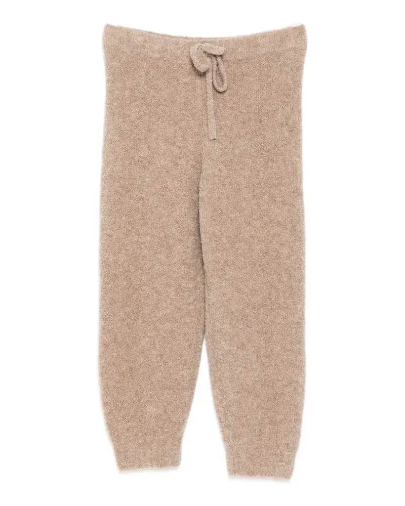 James Perse bouclé drawstring trousers - Nude Nude