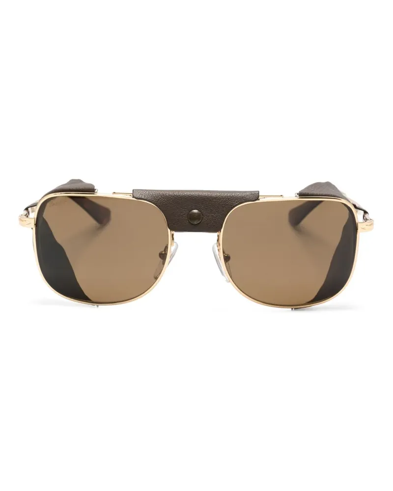 Persol Sonnenbrille mit eckigem Gestell - Gold Gold