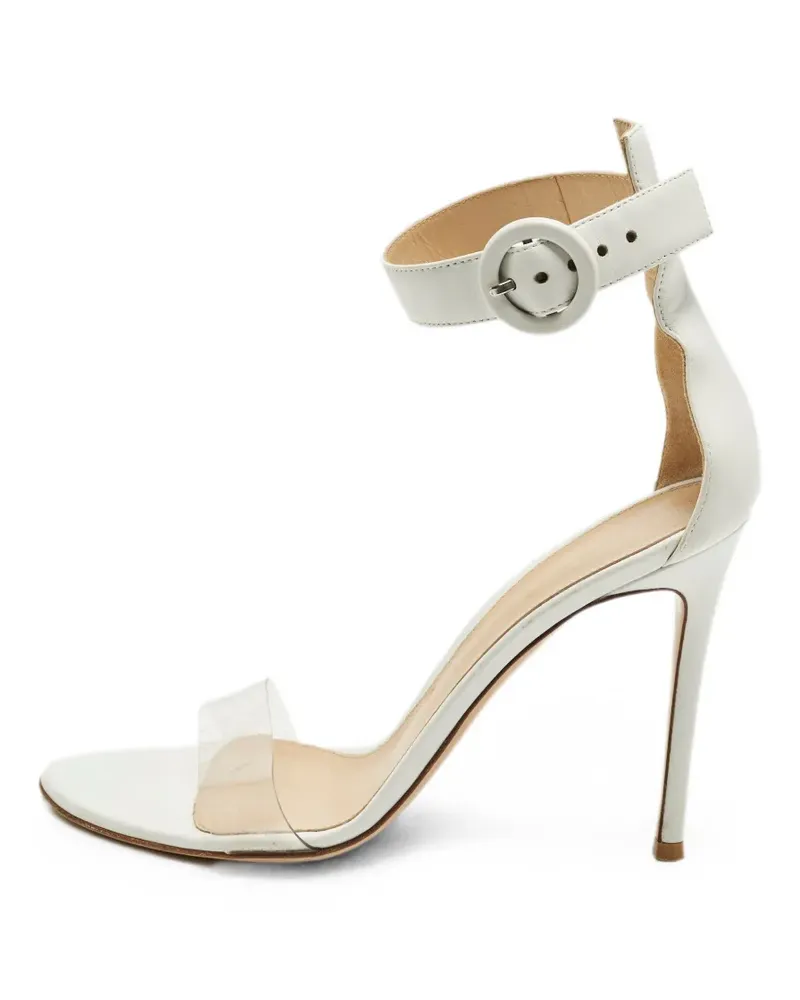 Gianvito Rossi Portofino Sandalen mit Knöchelriemen - Weiß Weiß