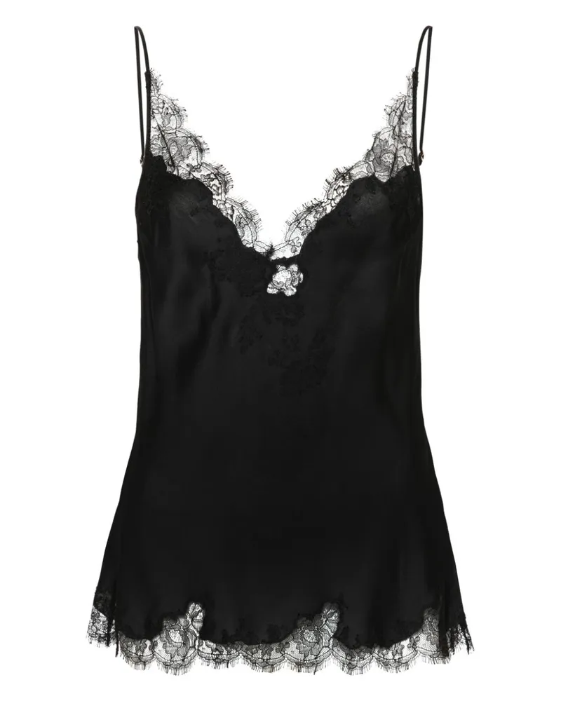 Carine Gilson Camisole-Top aus Seide - Schwarz Schwarz