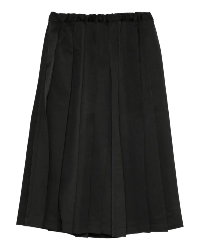 Melitta Baumeister pleated crop trousers - Schwarz Schwarz