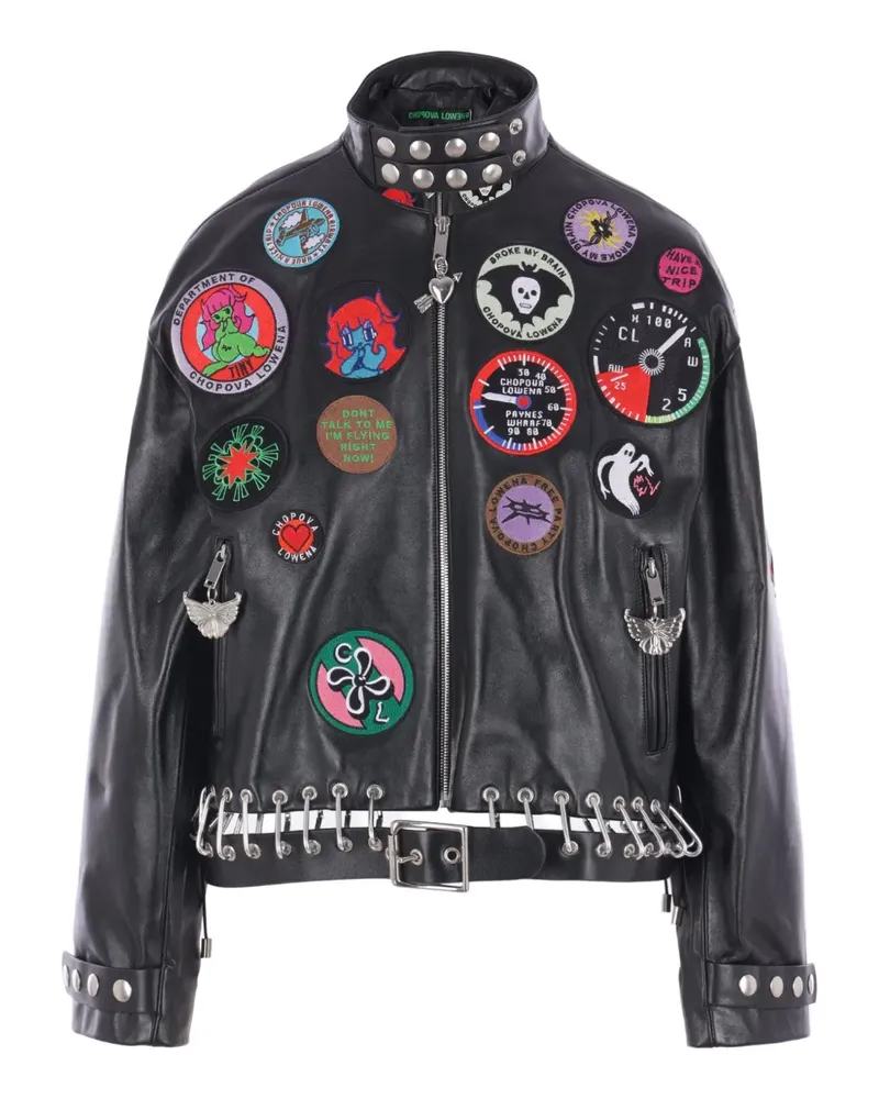 CHOPOVA LOWENA Jacke mit Patch-Motiv - Schwarz Schwarz