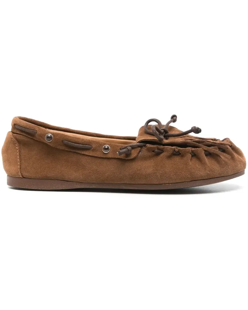 P.A.R.O.S.H. Segelschuhe aus Wildleder - Braun Braun