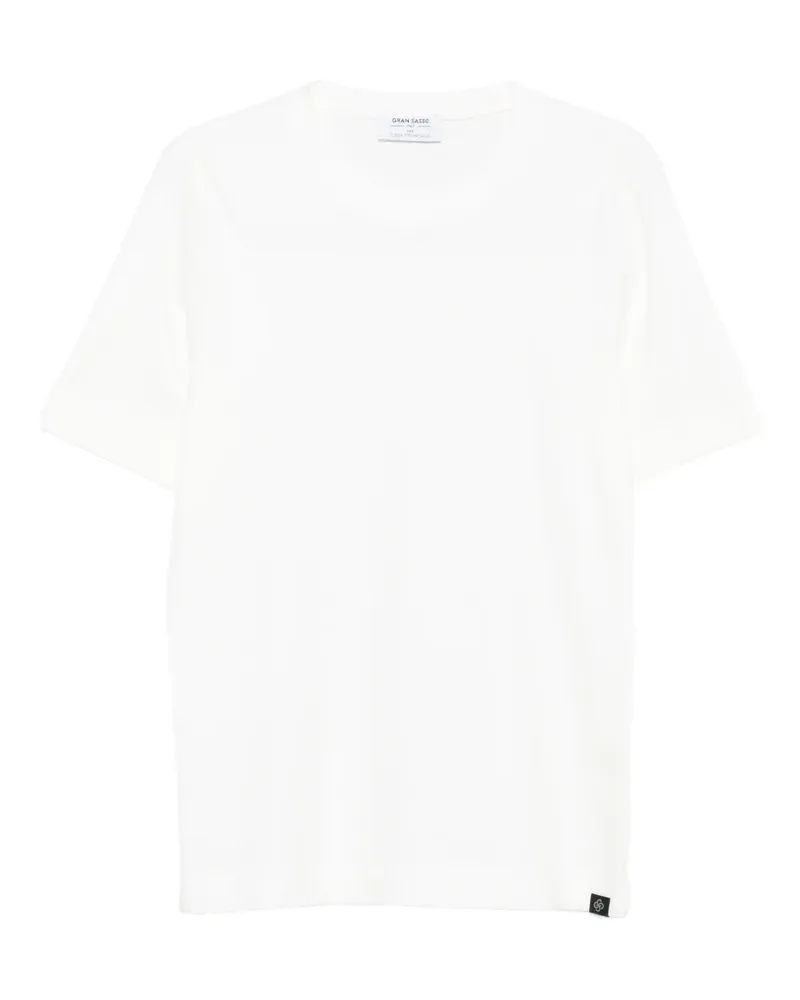 Gran Sasso Klassisches T-Shirt - Weiß Weiß
