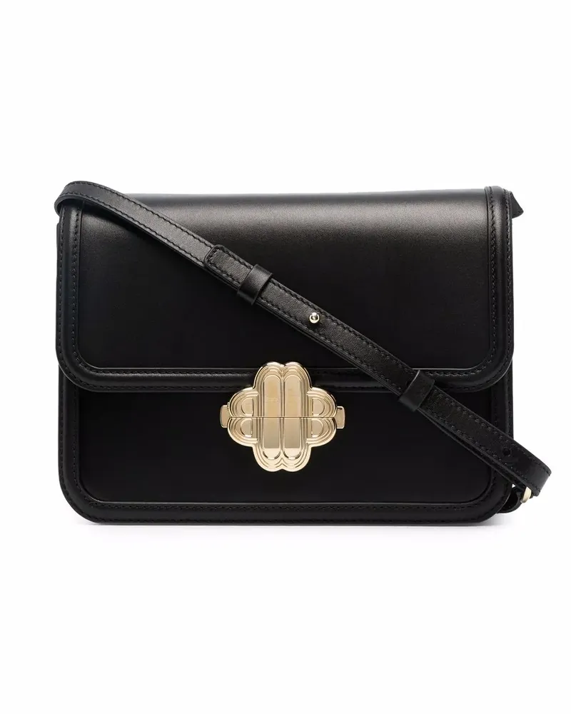 Maje Tasche aus Leder - Schwarz Schwarz
