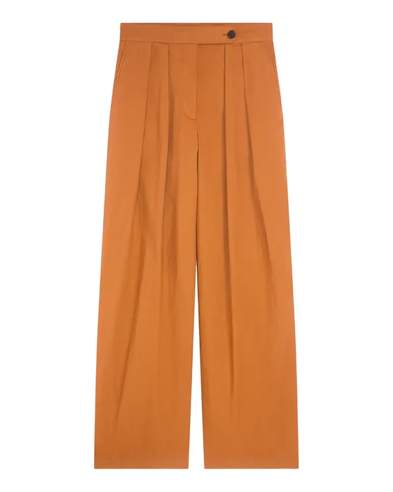 Dries van Noten Weite Hose mit Falten - Orange Orange