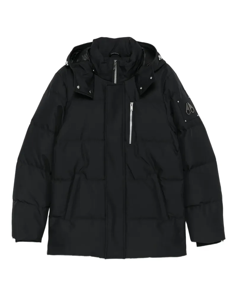 Moose Knuckles hooded puffer jacket - Schwarz Schwarz