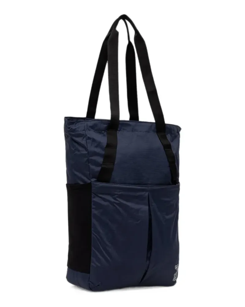 Jack Wolfskin Zoya ripstop-texture logo-print backpack - Blau Blau