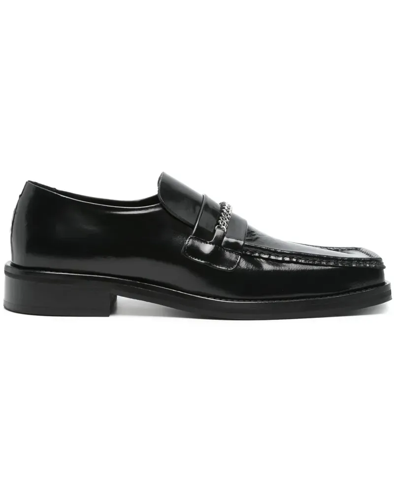 Martine Rose Loafer mit eckiger Kappe - Schwarz Schwarz