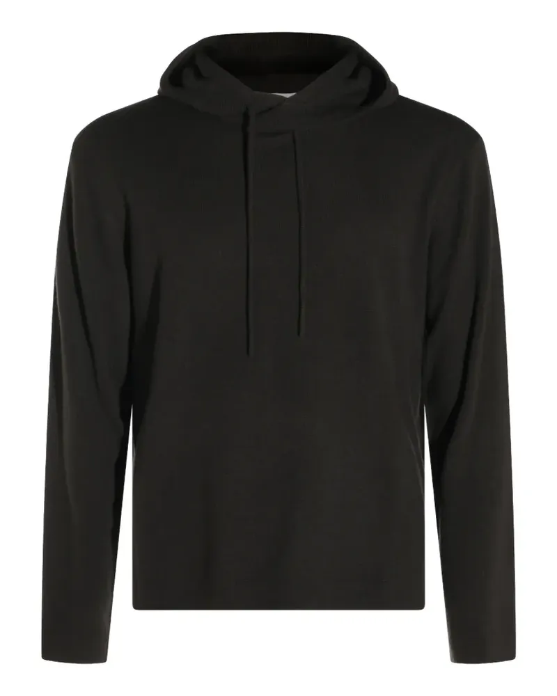 Lisa Yang cashmere drawstring hoodie - Braun Braun
