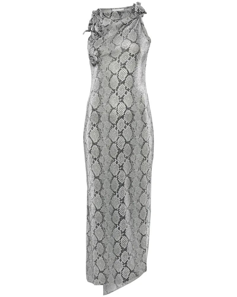 COPERNI Abendkleid mit Schlangen-Print - Grau Grau
