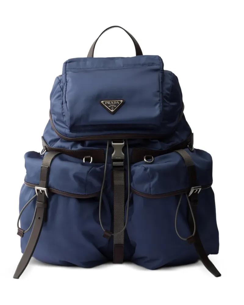 Prada Rucksack aus Re-Nylon - Blau Blau