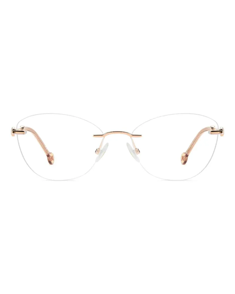 Carolina Herrera New York Rahmenlose Cat-Eye-Brille - Rosa Rosa