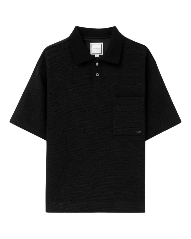 Wooyoungmi Poloshirt mit Brusttasche - Schwarz Schwarz