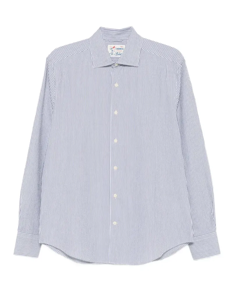 MC2 Saint Barth Pamplona vertical-stripe shirt - Weiß Weiß