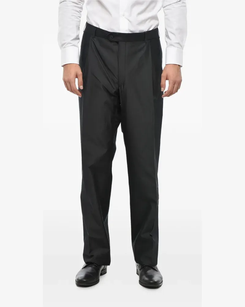 Corneliani Mantua pleated trousers - Schwarz Schwarz