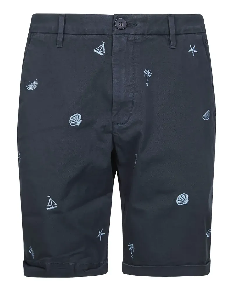 Sun68 Bermudas mit Stickerei - Blau Blau
