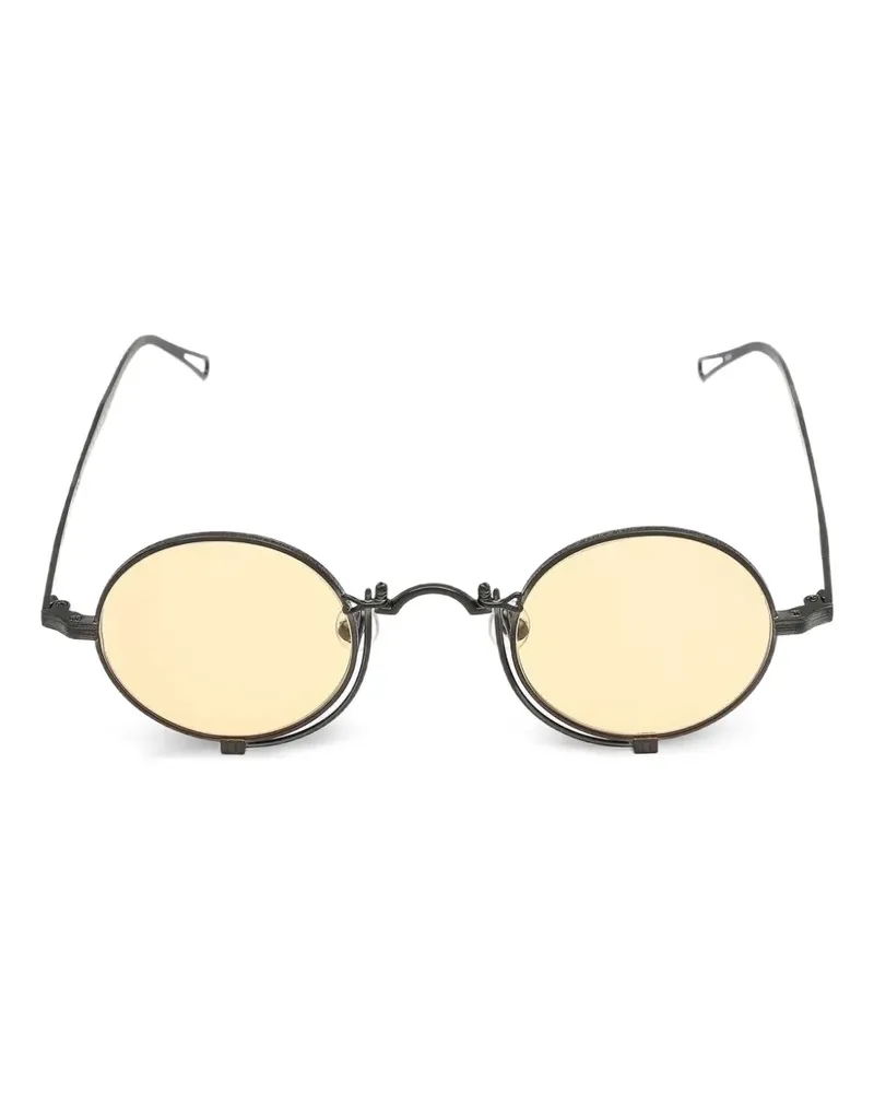 MATSUDA Sonnenbrille mit rundem Gestell - Grau Grau