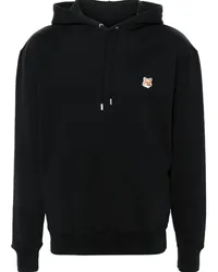 Kitsuné Hoodie mit Fuchs Schwarz