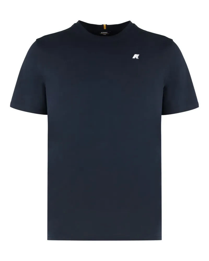 K-Way T-Shirt mit Logo-Patch - Blau Blau
