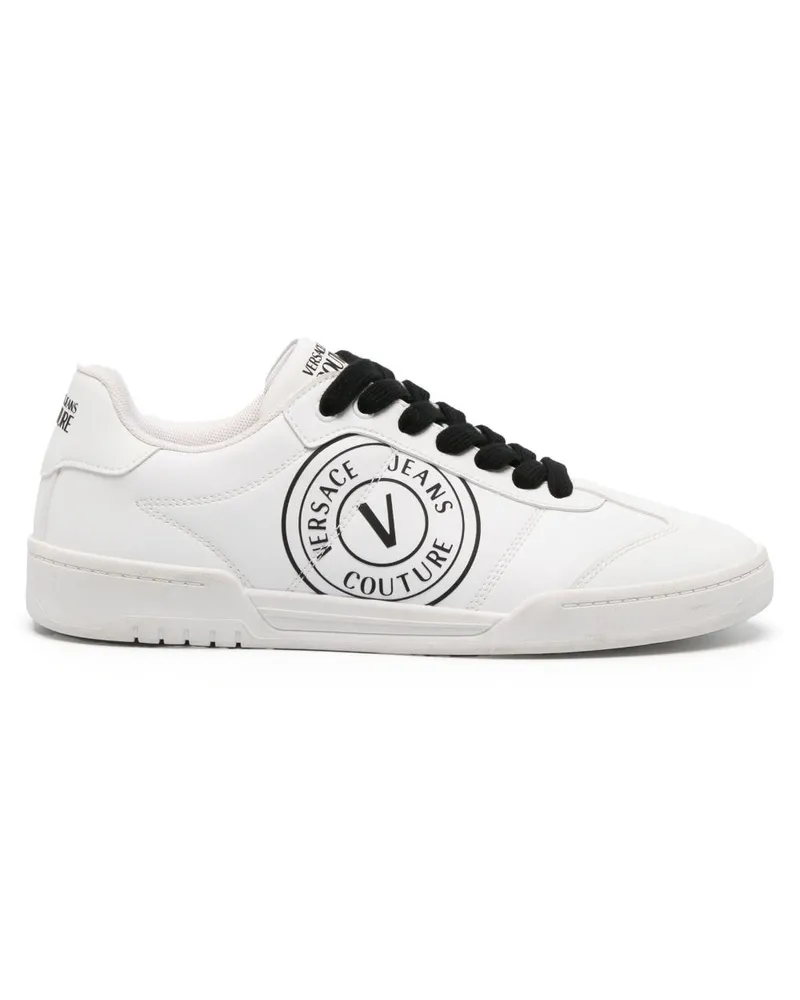 Versace Jeans Brooklyn V-Emblem Sneakers Weiß