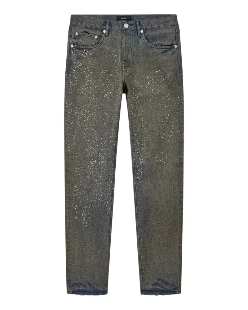 PURPLE BRAND P005 Jeans mit Nieten - Blau Blau