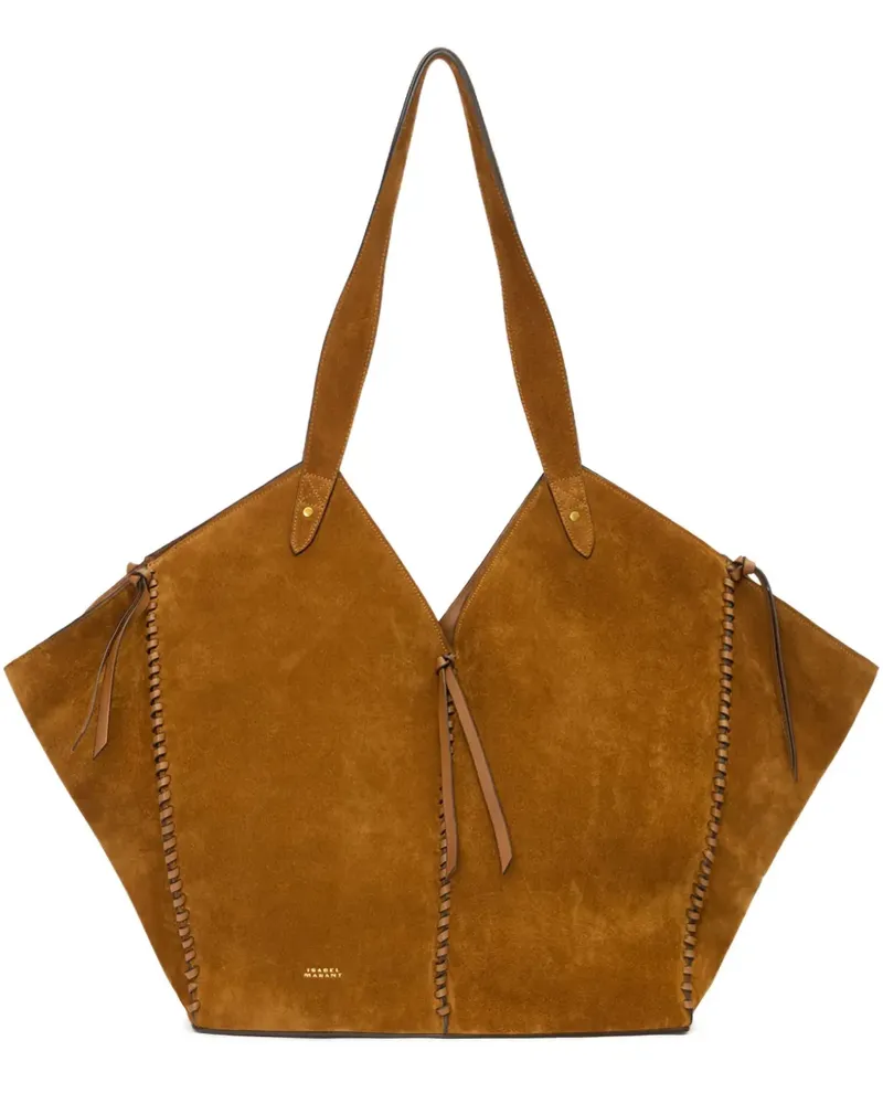 Isabel Marant Tote Bag mit Ziernähten - Braun Braun