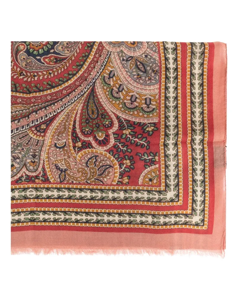 Etro Schal mit Paisleymuster - Rot Rot
