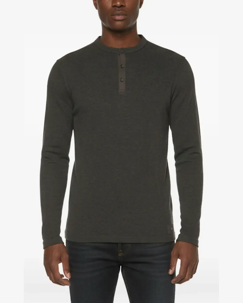 AllSaints Kiran rib-knit T-shirt - Grau Grau