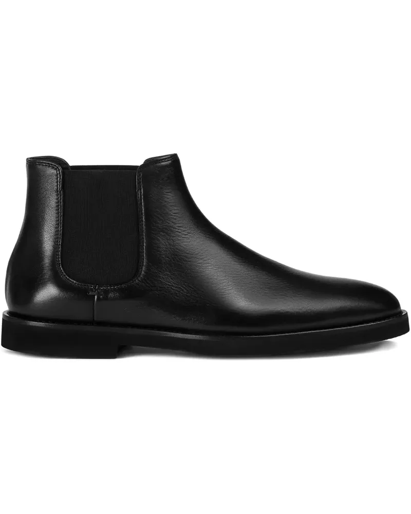 Doucal´s Chelsea-Boots aus Leder - Schwarz Schwarz