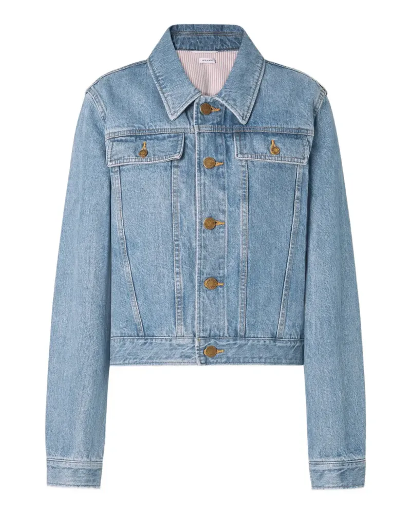 Thom Browne Shrunken Selvedge Jeansjacke - Blau Blau