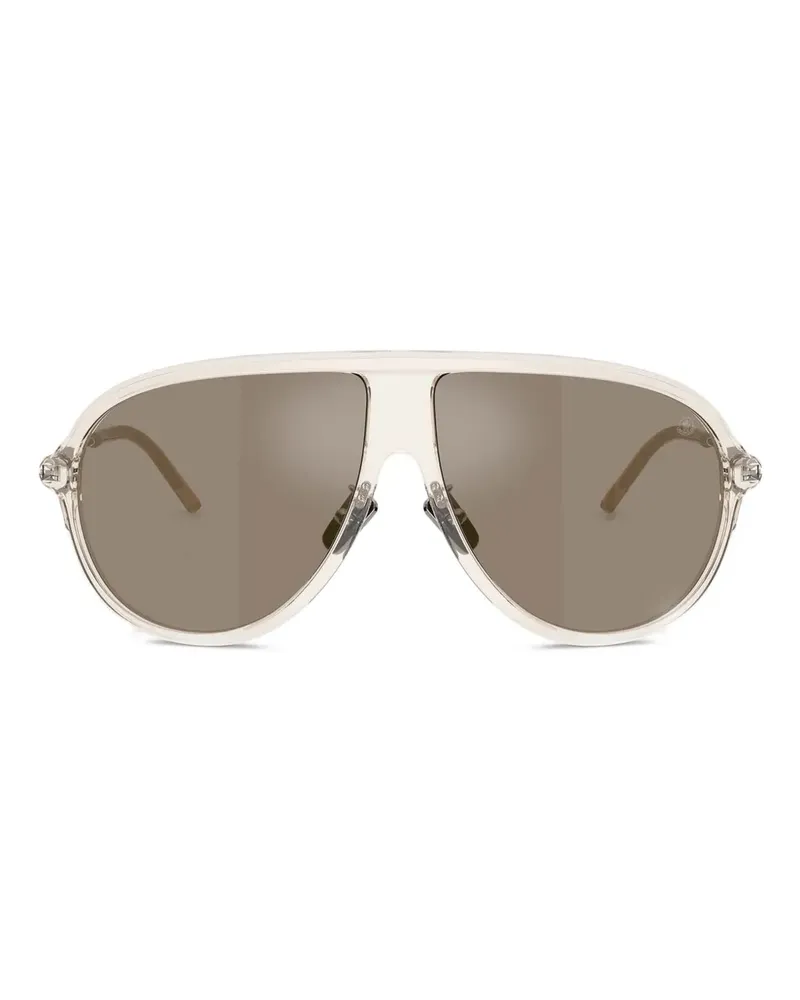 Moncler Transparente Sonnenbrille - Weiß Weiß