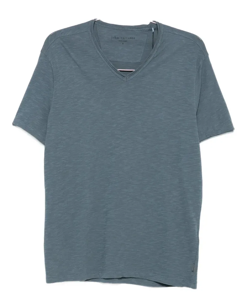 John Varvatos V-neck T-shirt - Blau Blau
