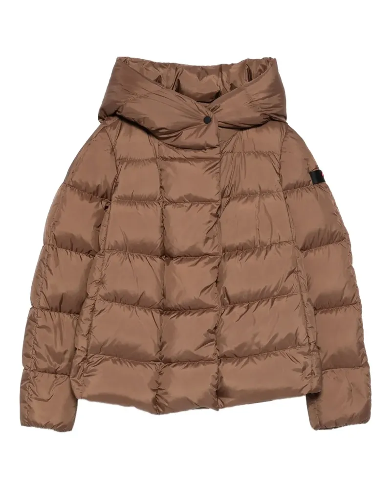 Peuterey Gesteppte Kapuzenjacke - Braun Braun