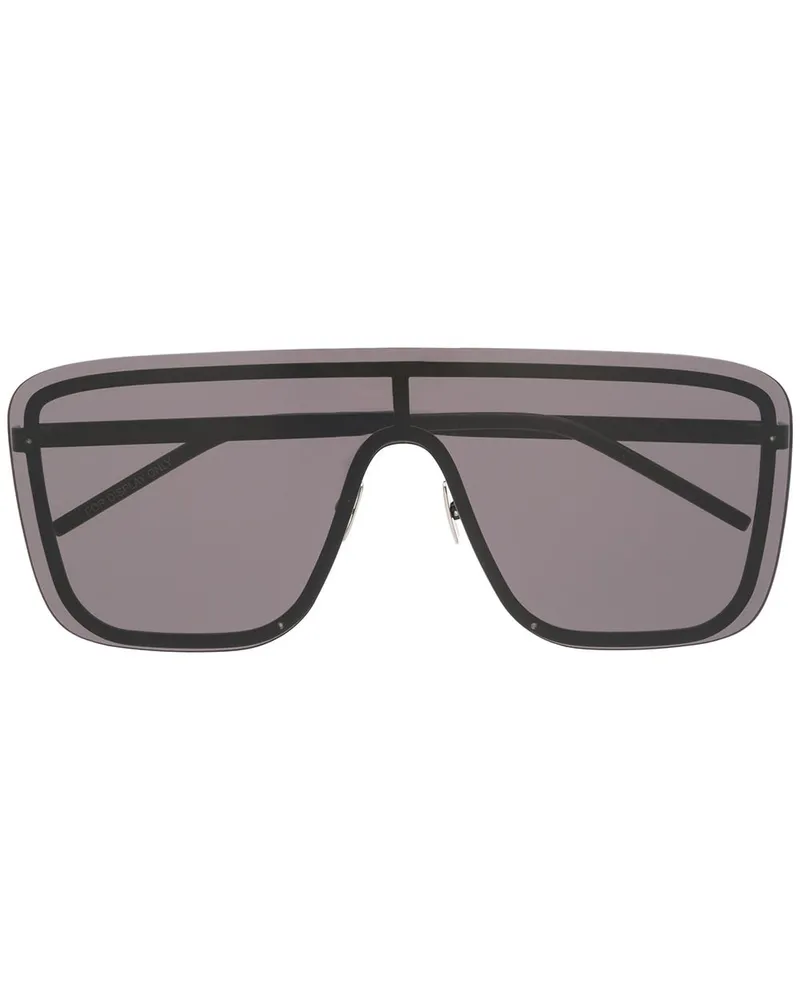 Saint Laurent SL364 Mask' Sonnenbrille - Schwarz Schwarz