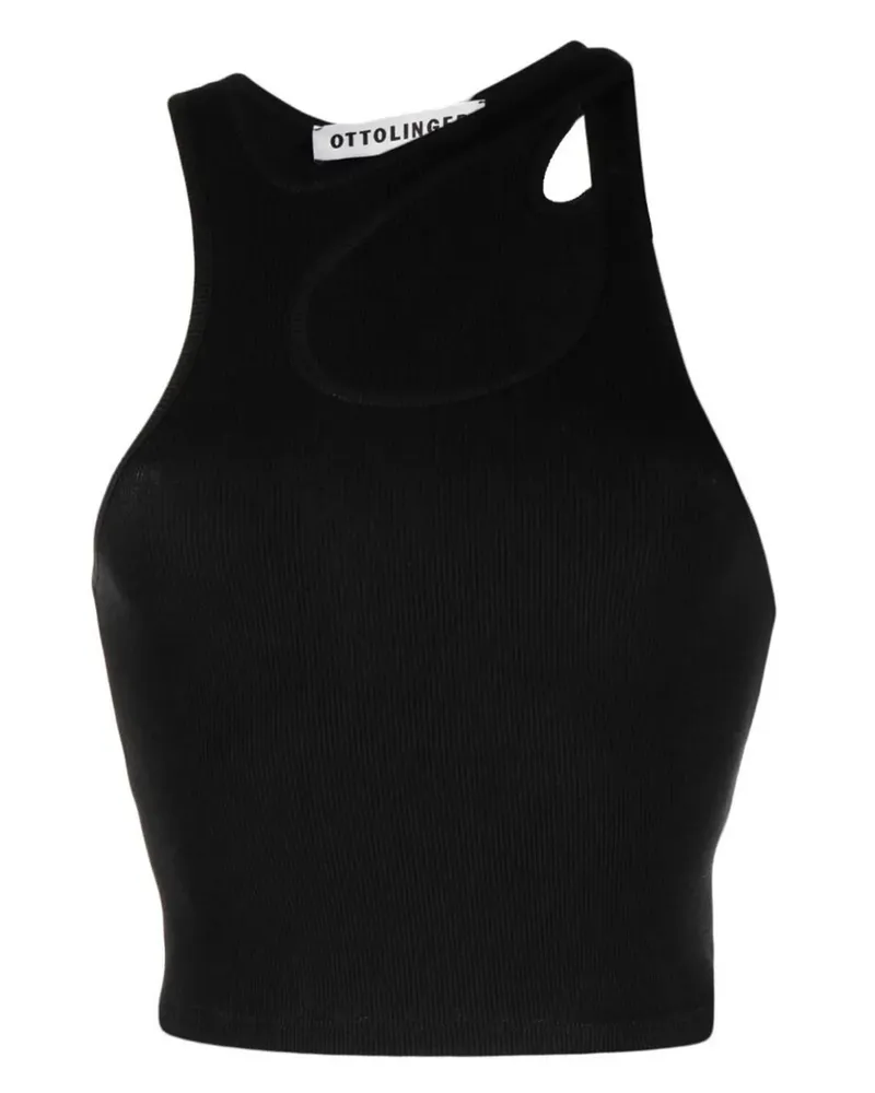 OTTOLINGER Lounge Tanktop mit Cut-Out - Schwarz Schwarz