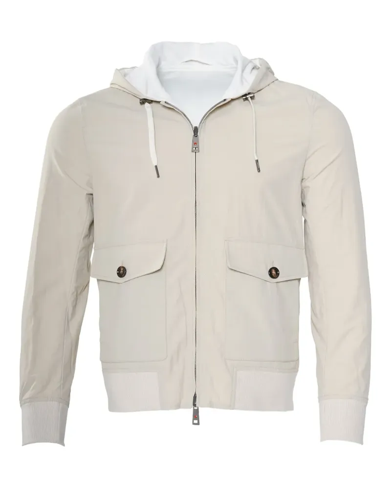 Kiton Wendbare Jeff Kapuzenjacke - Nude Nude