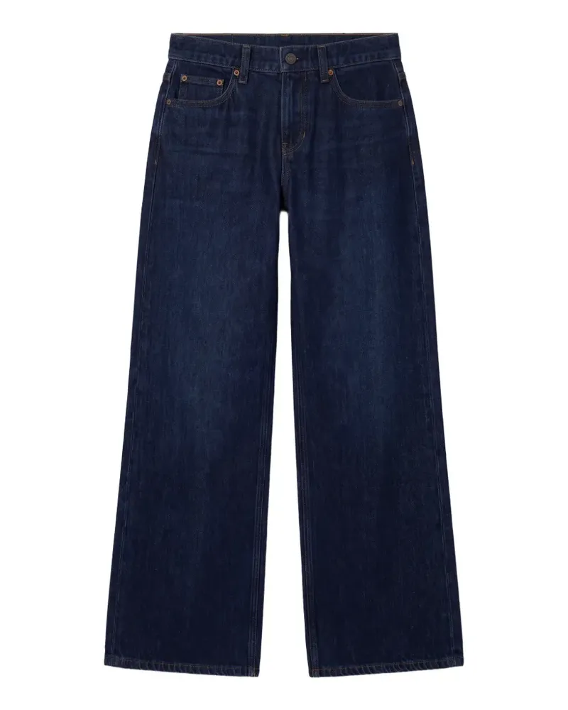Reformation Cary Wide-Leg-Jeans - Blau Blau