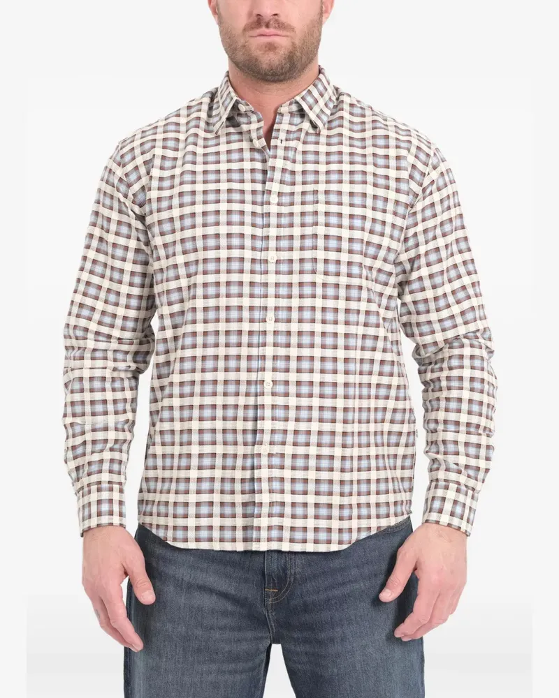 NN 07 checked pocket shirt - Nude Nude