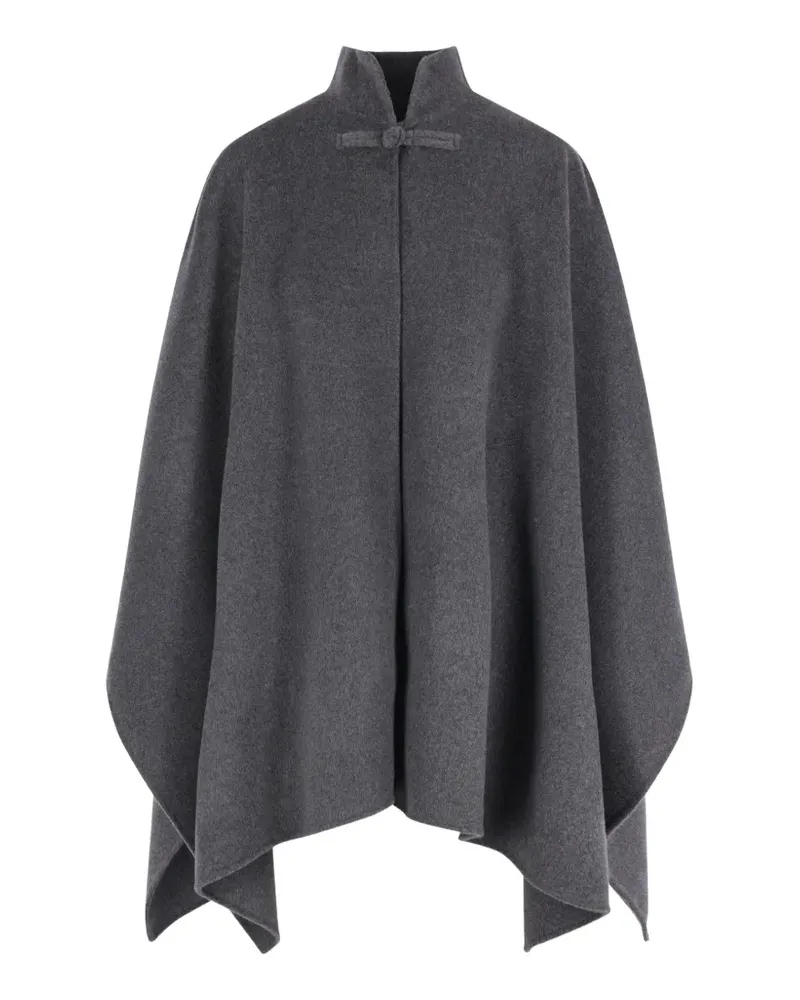 Róhe pankou-knot stand-collar cape - Grau Grau