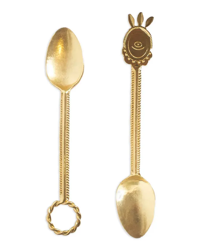 Natalia Criado Wreath Löffel (2er-Set) - Gold Gold