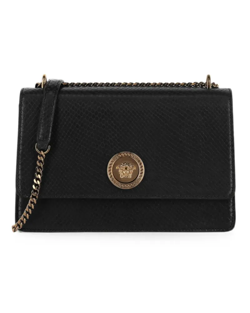 Versace La Medusa snake-embossed shoulder bag - Schwarz Schwarz