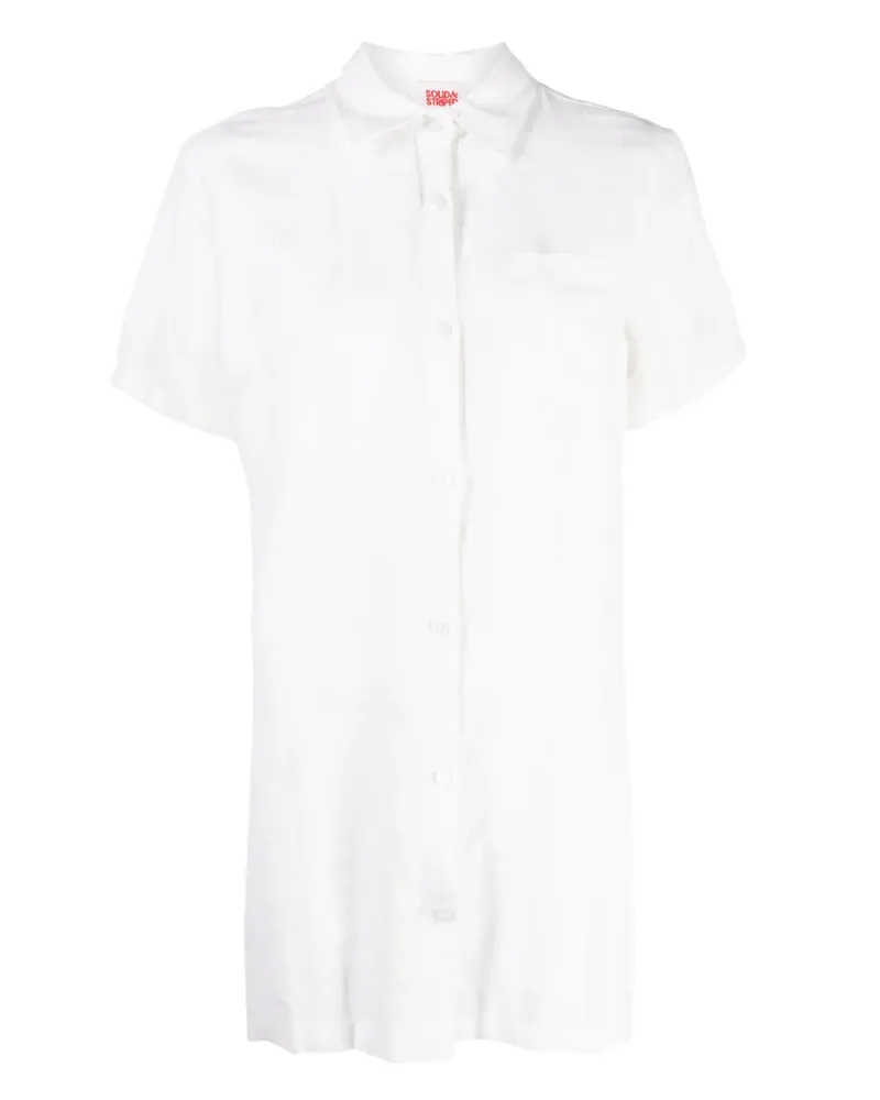 Solid and Striped The Cabana Strandkleid - Weiß Weiß