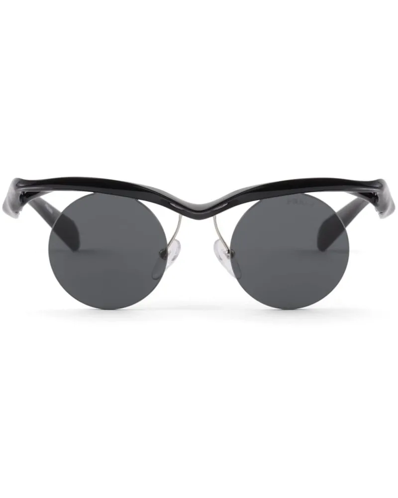 Prada Runde Prada PR A24S Sonnenbrille - Schwarz Schwarz