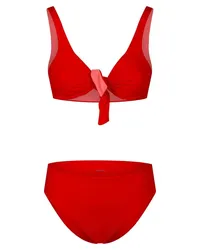 FISICO-Cristina Ferrari Bikini mit Knotendetail Rot