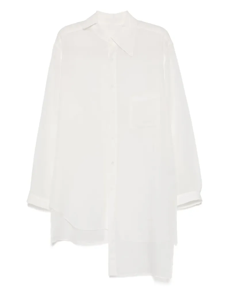 Yohji Yamamoto Hemd mit asymmetrischem Kragen - Nude Nude