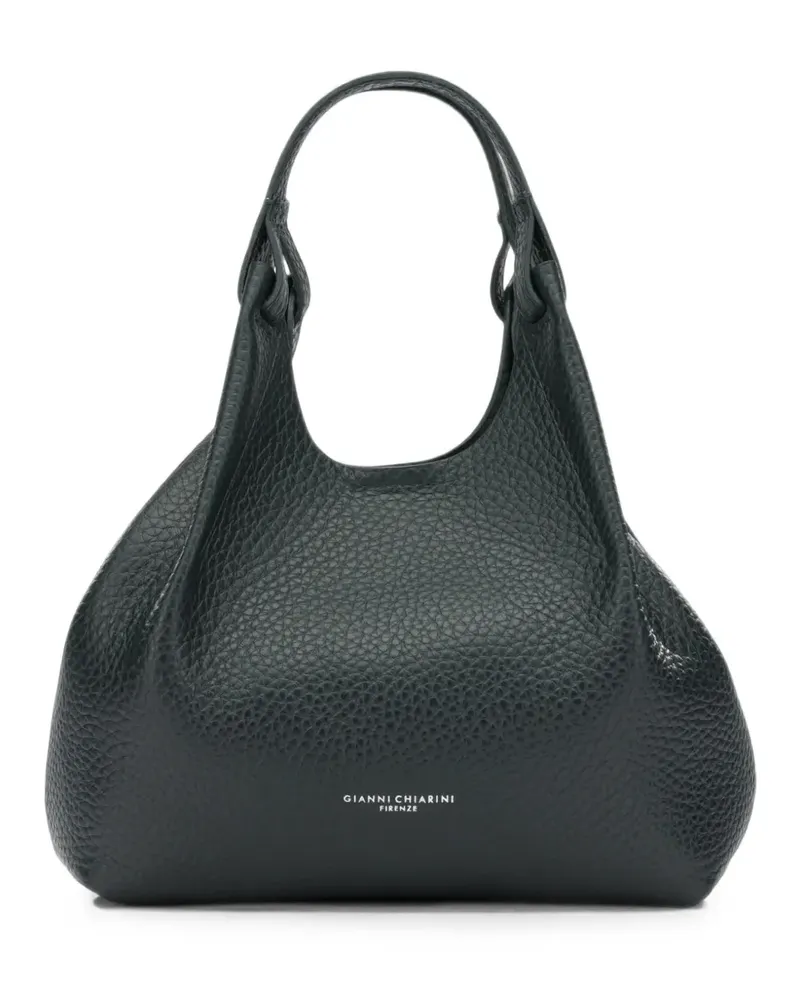 Gianni Chiarini Große Dua Tote Bag aus strukturiertem Leder - Grün Grün