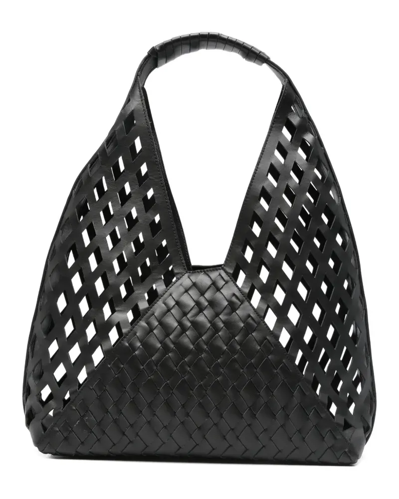Vic Matié woven-design tote bag - Schwarz Schwarz